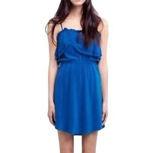 Aritzia Wilfred | Emmanuel Silk Blue Dress